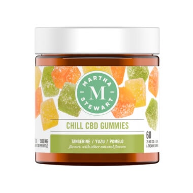 Martha Stewart CBD, Chill CBD Gummies, Tangerine Yuzu Pomelo, Isolate THC-Free, 60ct, 1500mg CBD
