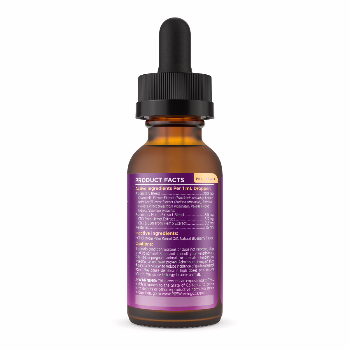 Paw CBD, Pet CBD Oil Calming Tincture for Dogs, Blueberry, Broad Spectrum THC-Free, 1fl oz, 250mg CBD