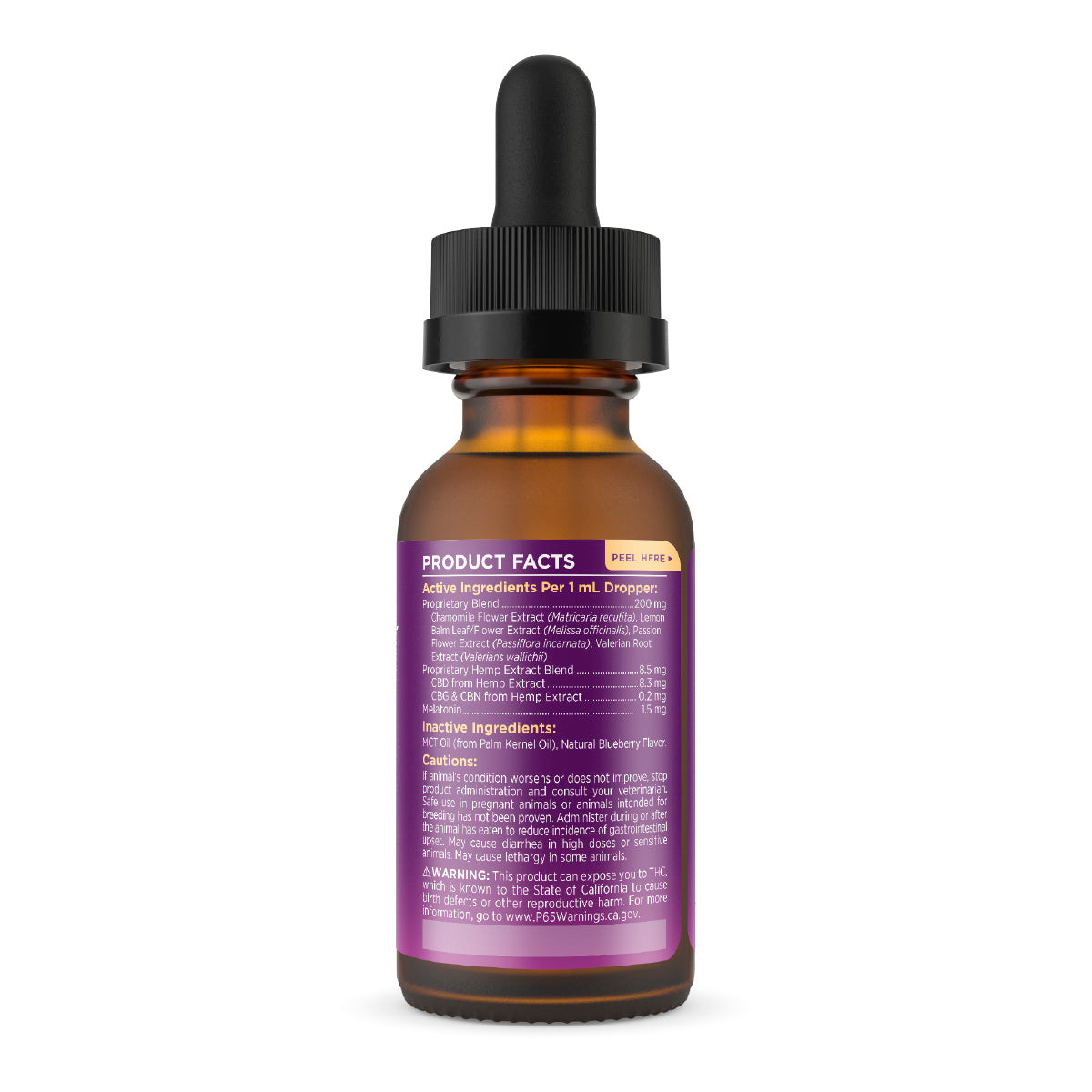 Paw CBD, Pet CBD Oil Calming Tincture for Dogs, Blueberry, Broad Spectrum THC-Free, 1oz, 250mg CBD