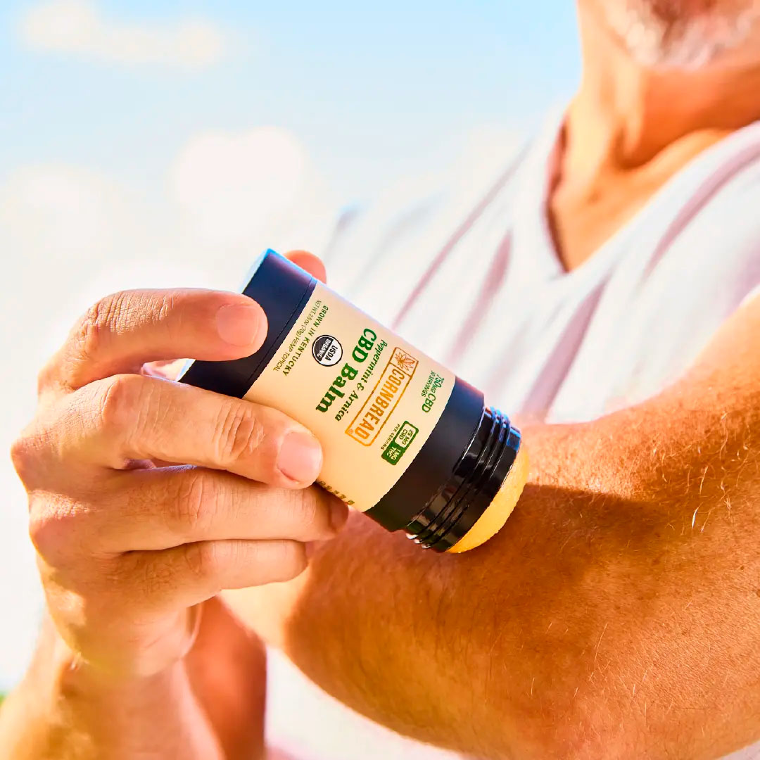 Cornbread Hemp, CBD Balm, Peppermint & Arnica, Full Spectrum, 2.4fl oz, 30mg THC + 750mg CBD