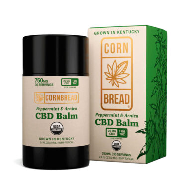 Cornbread Hemp, CBD Balm, Peppermint & Arnica, Full Spectrum, 2.4fl oz, 30mg THC + 750mg CBD