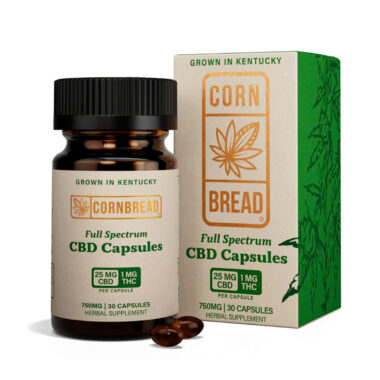 Cornbread Hemp, CBD Capsules, Full Spectrum, 30ct, 30mg THC + 750mg CBD