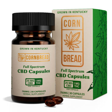 Cornbread Hemp, CBD Capsules, Full Spectrum, 30ct, 30mg THC + 750mg CBD