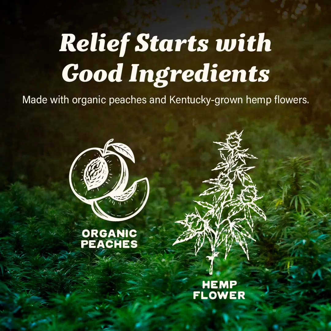 Cornbread Hemp, CBD Gummies, Peach, Full Spectrum, 30ct, 30mg THC + 750mg CBD