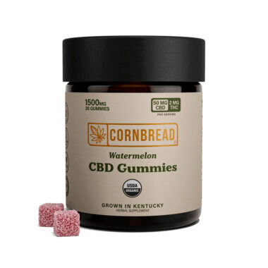 Cornbread Hemp, CBD Gummies, Watermelon, Full Spectrum, 30ct, 60mg THC + 1500mg CBD