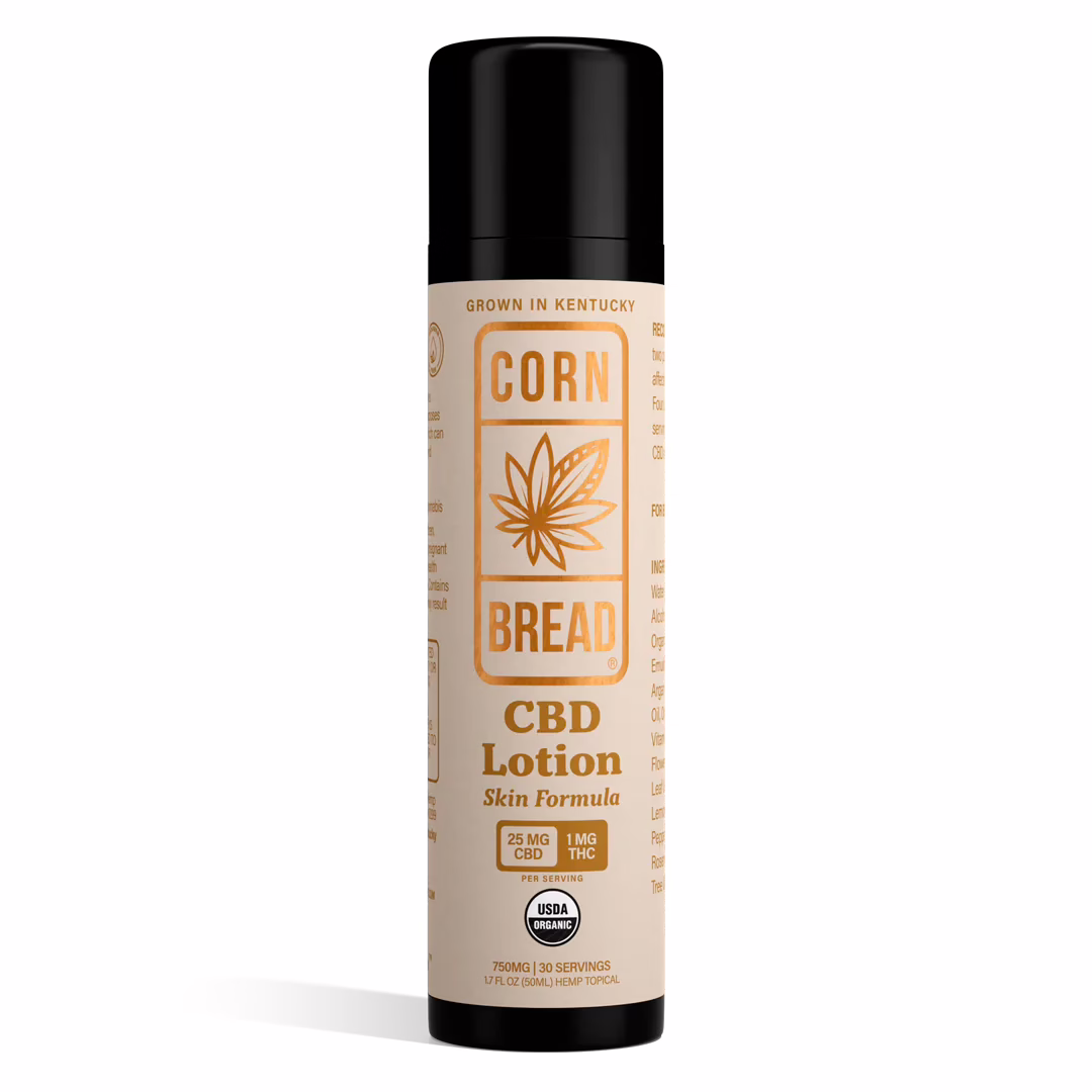 Cornbread Hemp, CBD Lotion Skin Formula, Full Spectrum, 1.7fl oz, 30mg THC + 750mg CBD