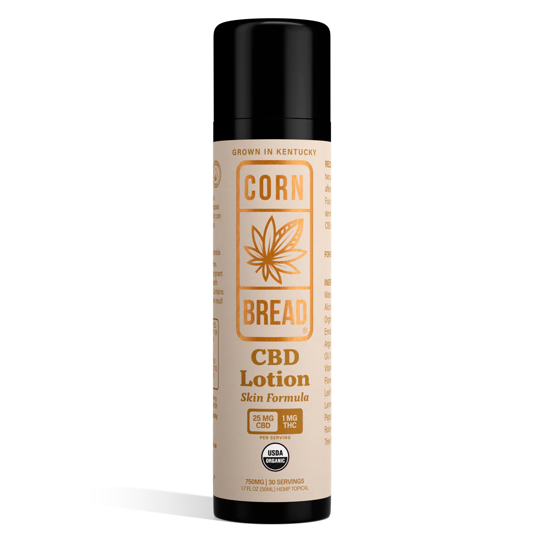 Cornbread Hemp, CBD Lotion Skin Formula, Full Spectrum, 1.7fl oz, 30mg THC + 750mg CBD