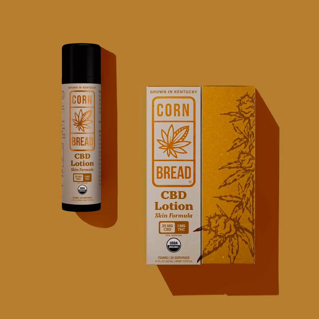 Cornbread Hemp, CBD Lotion Skin Formula, Full Spectrum, 1.7fl oz, 30mg THC + 750mg CBD