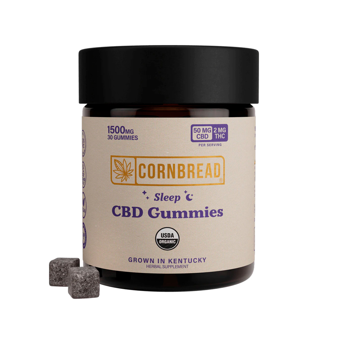 Cornbread Hemp, CBD Sleep Gummies, Full Spectrum, 30ct, 60mg THC + 1500mg CBD