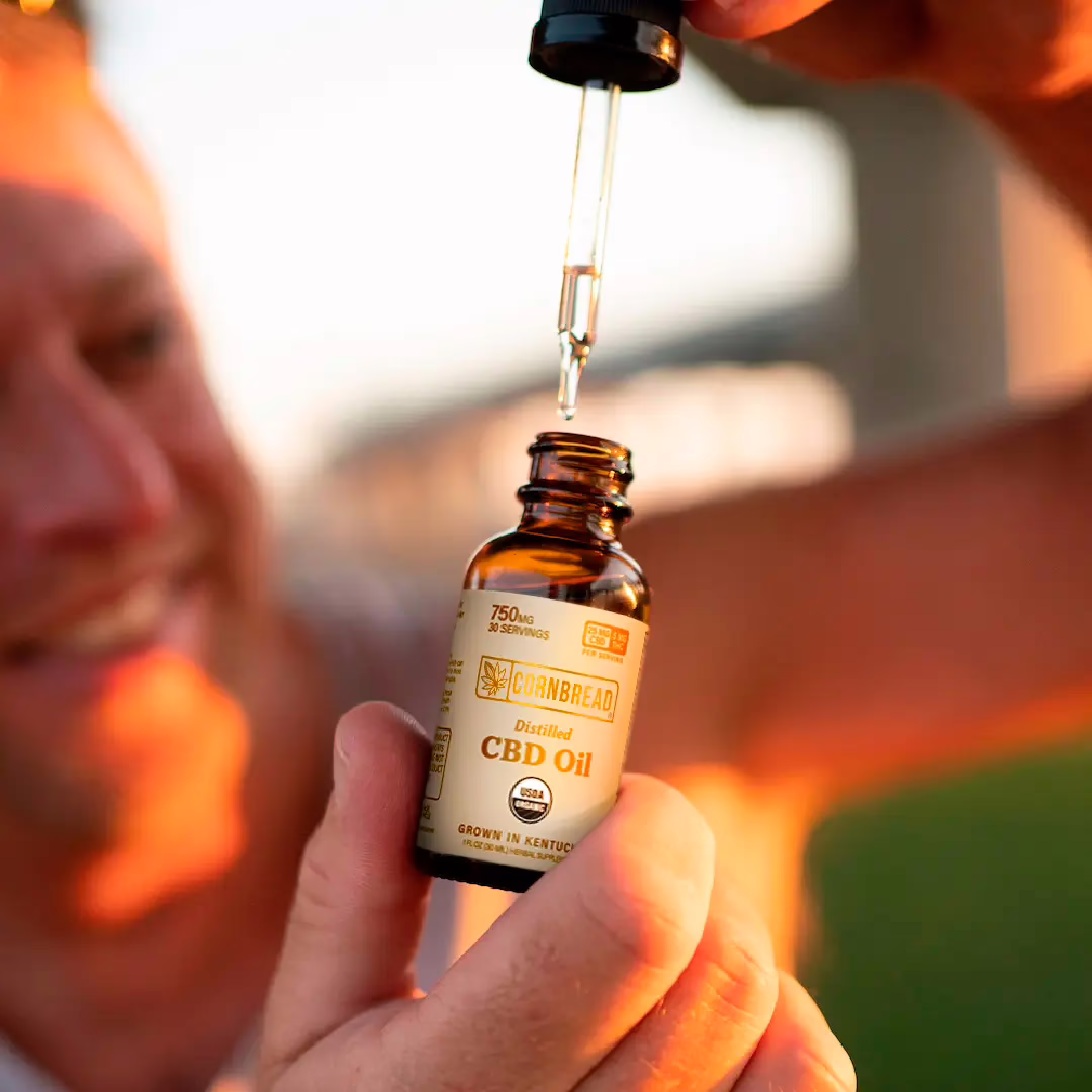 Cornbread Hemp, Distilled CBD Oil, Full Spectrum, 1fl oz, 15mg THC + 750mg CBD