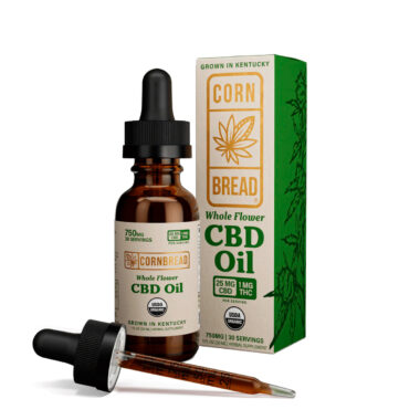 Cornbread Hemp, Whole Flower CBD Oil, Full Spectrum, 1fl oz, 30mg THC + 750mg CBD
