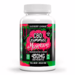 Hemp Bombs, Focus CBG + CBD Gummies with Mushrooms, Blackberry Lemonade, Isolate THC-Free, 30ct, 450mg CBD + 450mg CBG