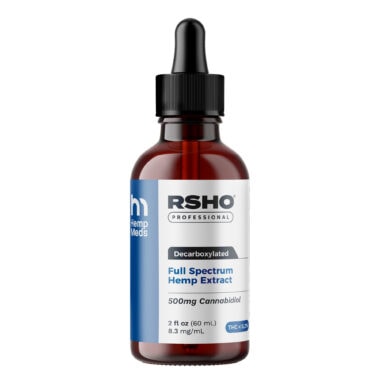 HempMeds, RSHO Blue Label Decarboxylated CBD Oil Liquid, Full Spectrum, 2oz, 500mg CBD