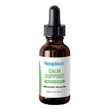 HempMeds, RSHO Calm Support CBD+CBN Oil, Isolate THC-Free, 2fl oz, 300mg CBN + 2000mg CBD