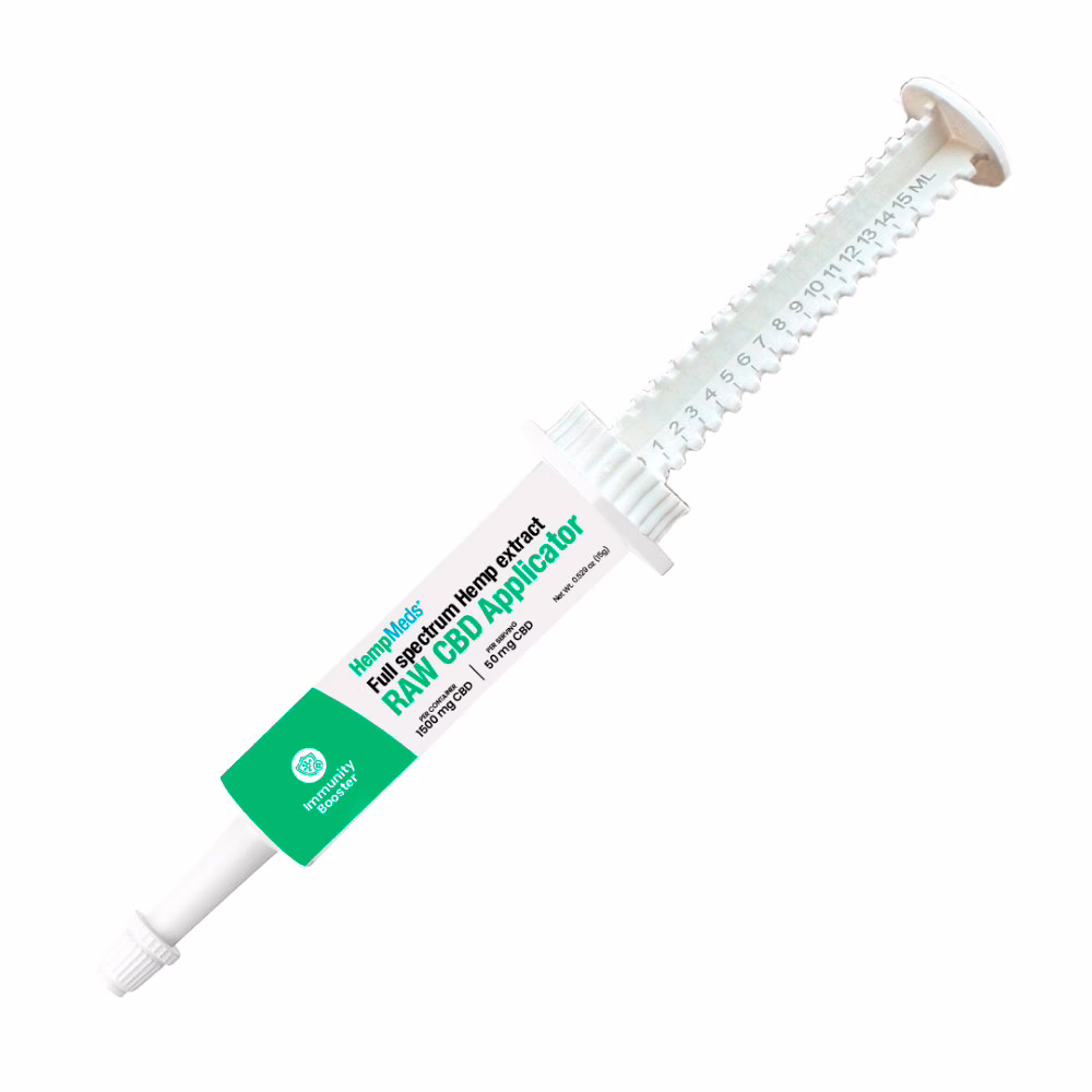 HempMeds, RSHO Green Label Raw Pure CBD Oil, Full Spectrum, 15g, 1500mg CBD