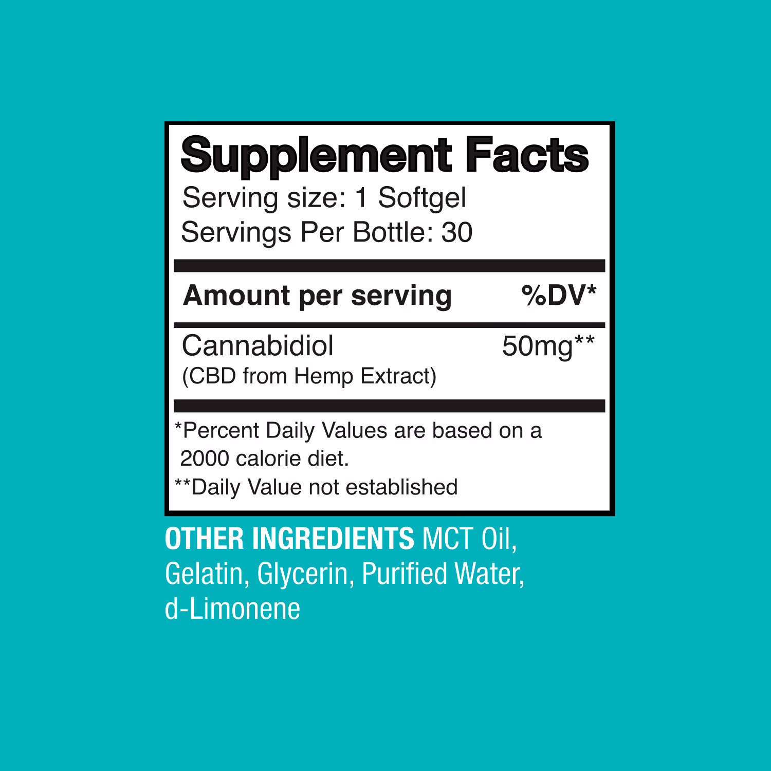 Social CBD, Extra Strength CBD Gel Capsules, Broad Spectrum THC-Free, 30ct, 1500mg CBD