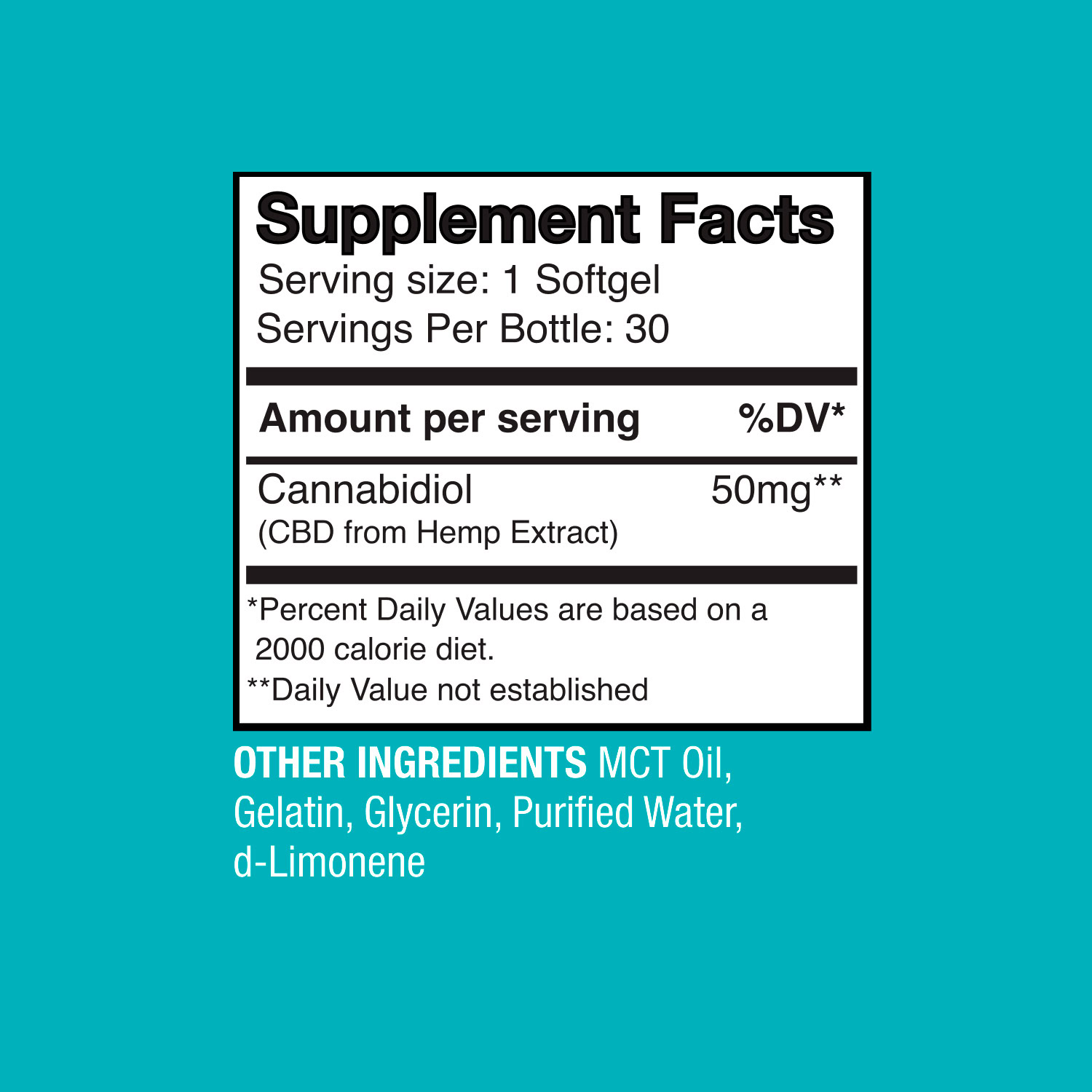 Social CBD, Extra Strength CBD Gel Capsules, Broad Spectrum THC-Free, 30ct, 1500mg CBD