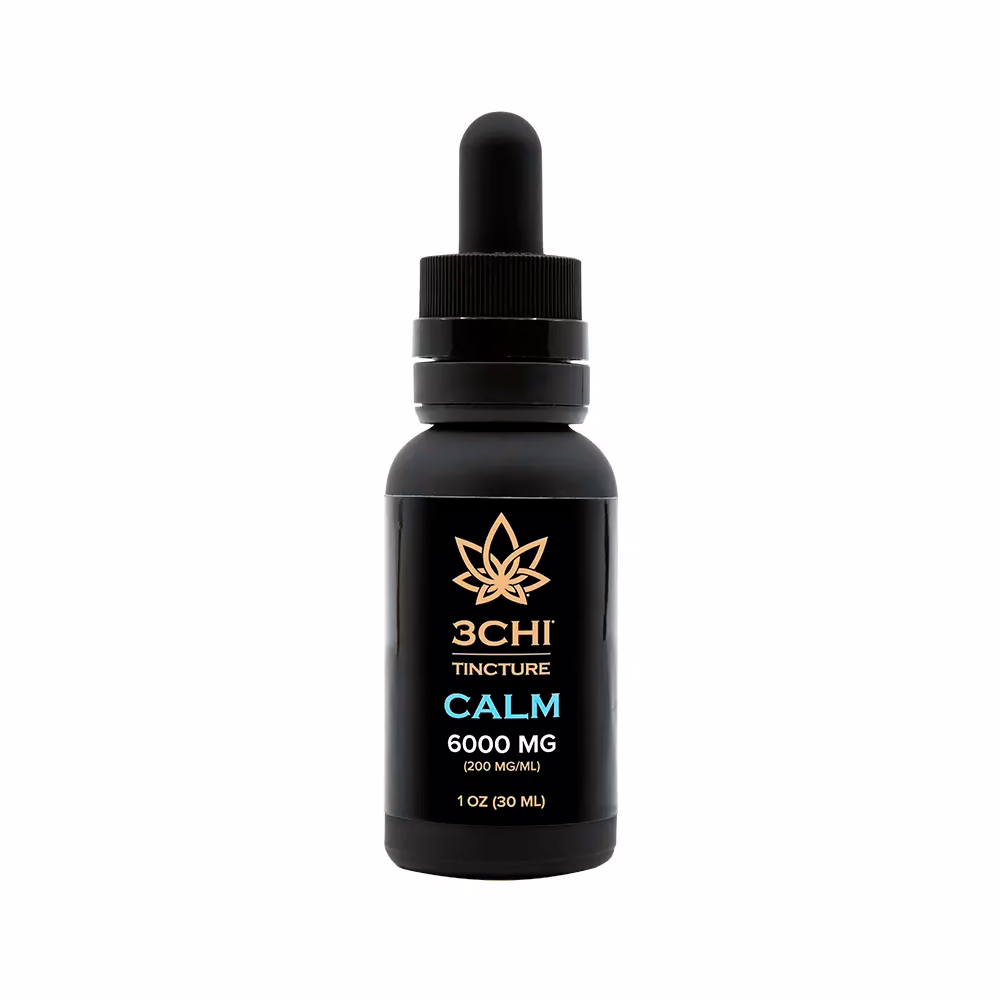 3Chi, Calm CBD Oil, Broad Spectrum THC-Free, 1fl oz, 6000mg CBD