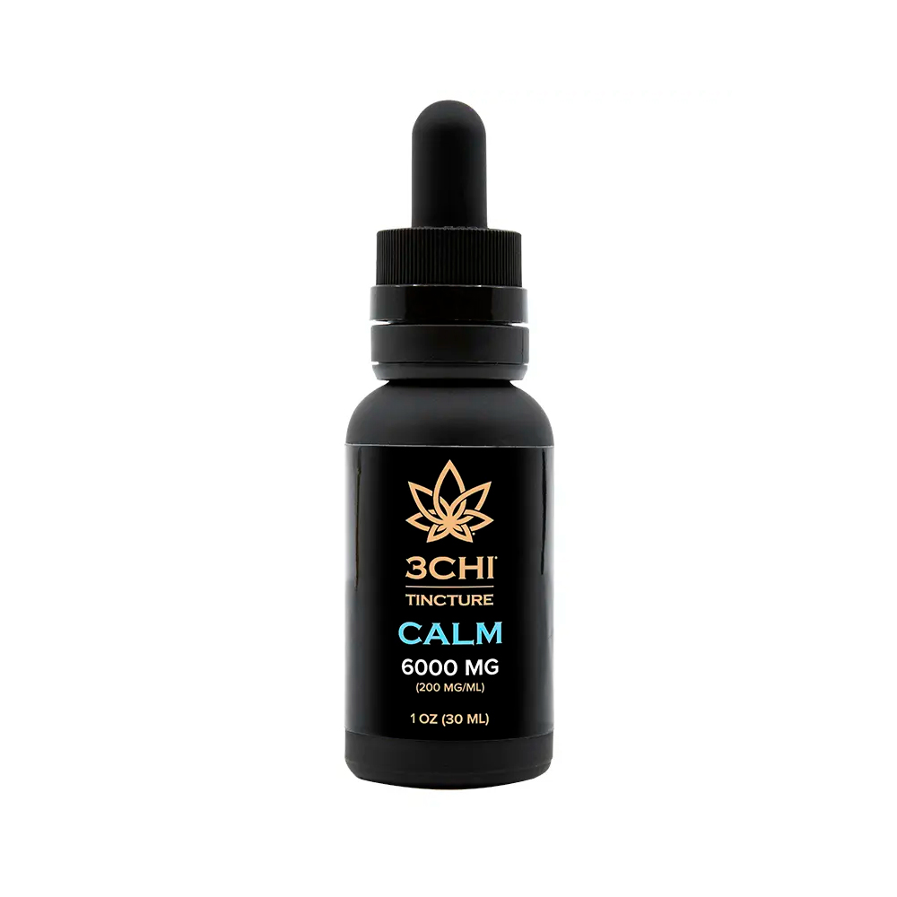 3Chi, Calm CBD Oil, Broad Spectrum THC-Free, 1fl oz, 6000mg CBD