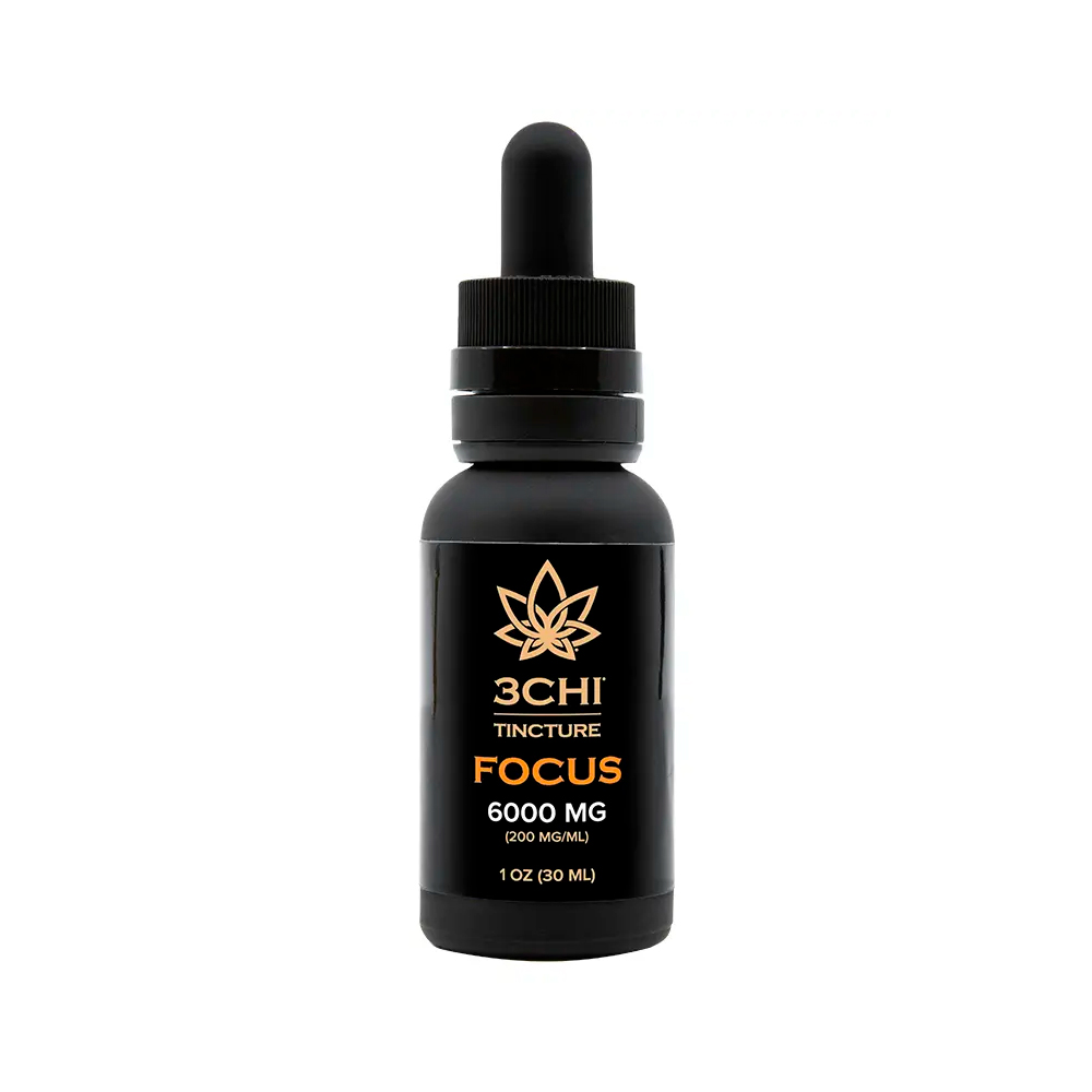 3Chi, Focus CBD Oil, Broad Spectrum THC-Free, 1fl oz, 6000mg CBD