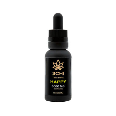 3Chi, Happy CBD Oil, Broad Spectrum THC-Free, 1fl oz, 6000mg CBD