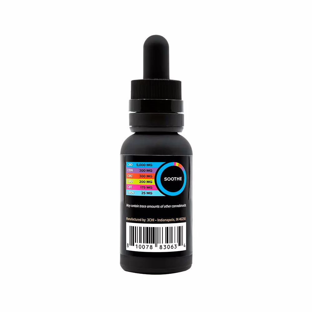 3Chi, Soothe CBD Oil, Broad Spectrum THC-Free, 1fl oz, 6000mg CBD
