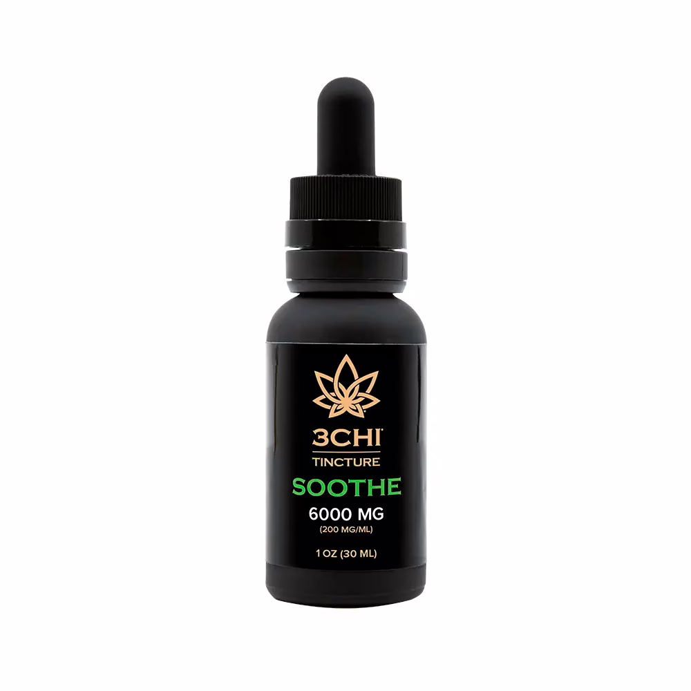 3Chi, Soothe CBD Oil, Broad Spectrum THC-Free, 1fl oz, 6000mg CBD
