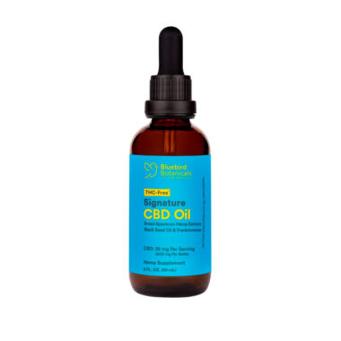 Bluebird Botanicals, Extra Strength Signature CBD Oil 25mg, Broad Spectrum THC-Free, 2fl oz, 3000mg CBD