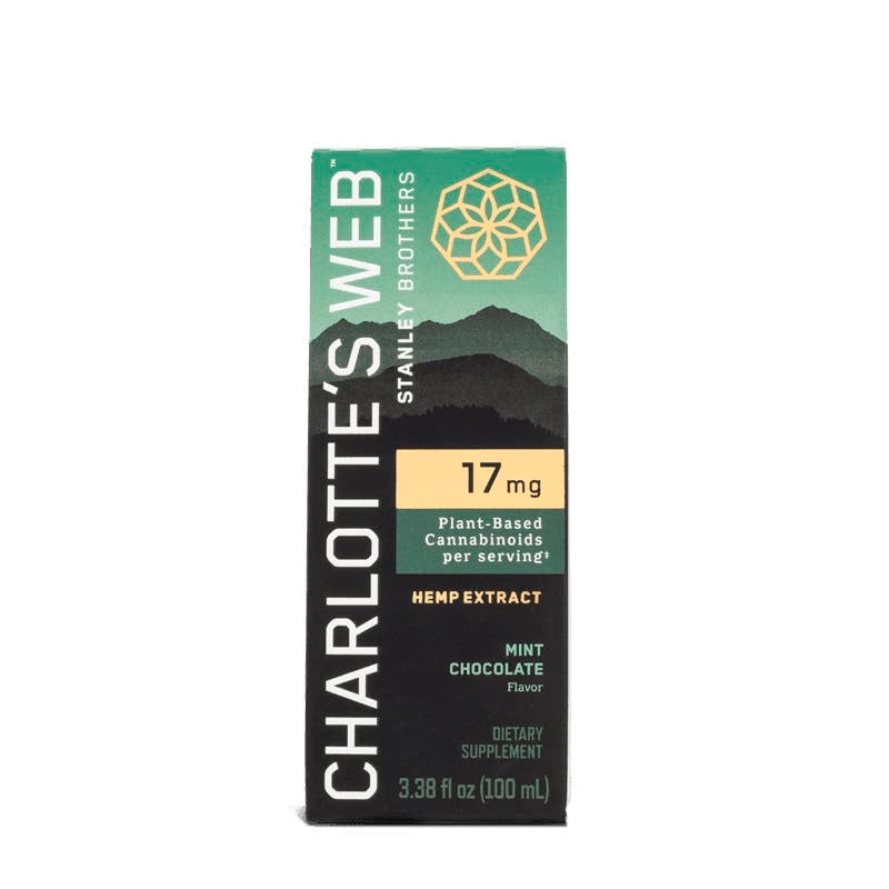 Charlotte's Web, CBD Oil 17mg, Mint Chocolate, Full Spectrum, 100mL, 1700mg CBD