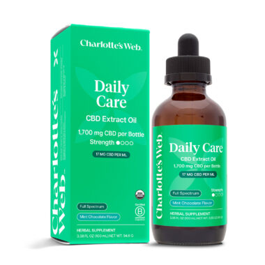 Charlotte's Web, CBD Oil 17mg, Mint Chocolate, Full Spectrum, 3.38fl oz, 1700mg CBD