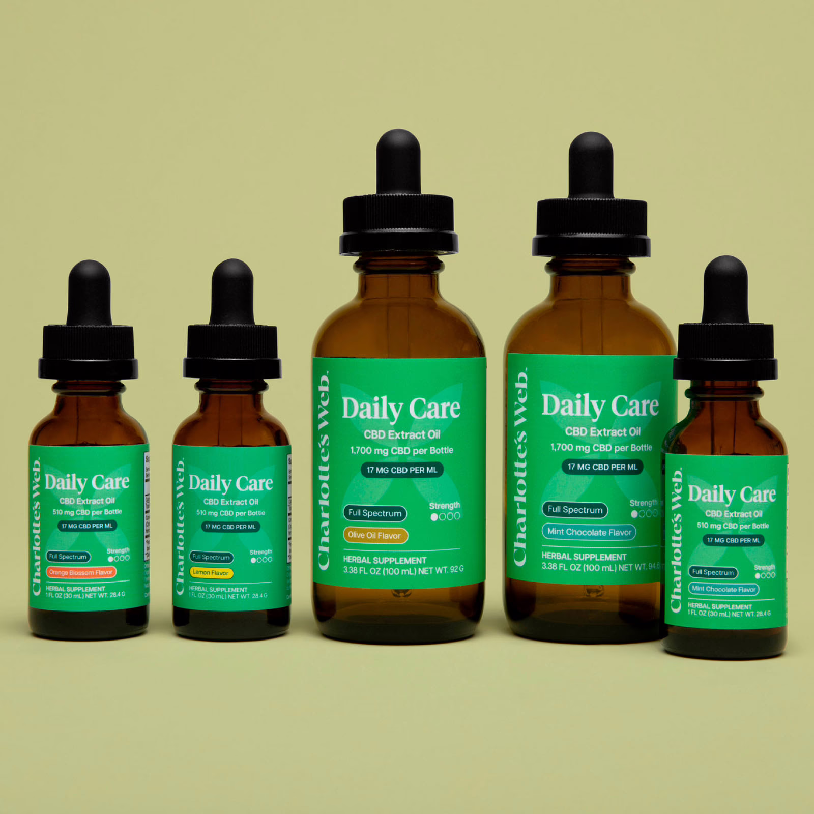 Charlotte's Web, CBD Oil 17mg, Orange Blossom, Full Spectrum, 1fl oz, 510mg CBD