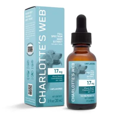 Charlotte’s Web, Hemp Extract for Adult Dogs, Unflavored, Full Spectrum, 1fl oz, 510mg CBD