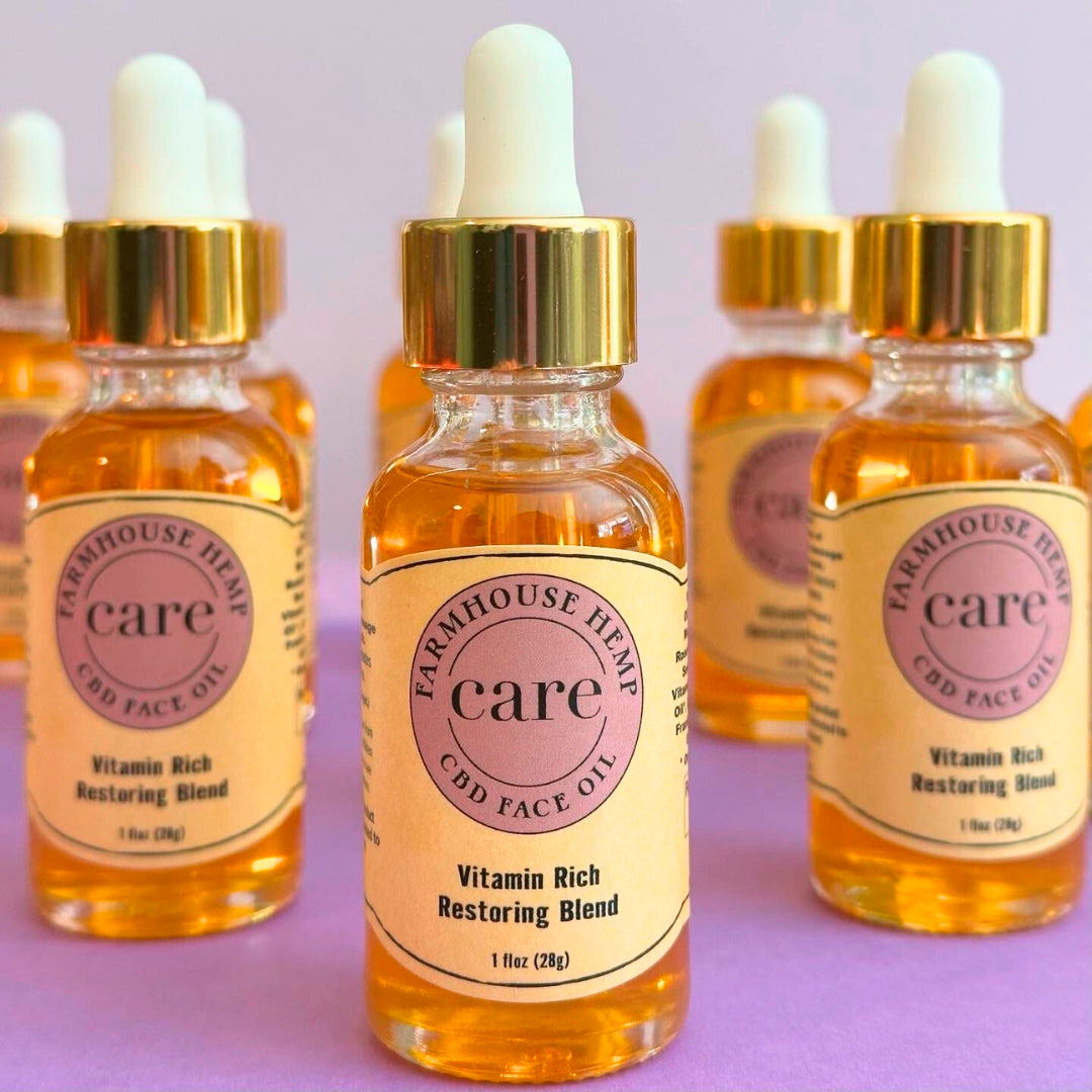 Farmhouse Hemp, Restoring Face CBD Oil Vitamin Rich, Full Spectrum, 1oz, 75mg CBD