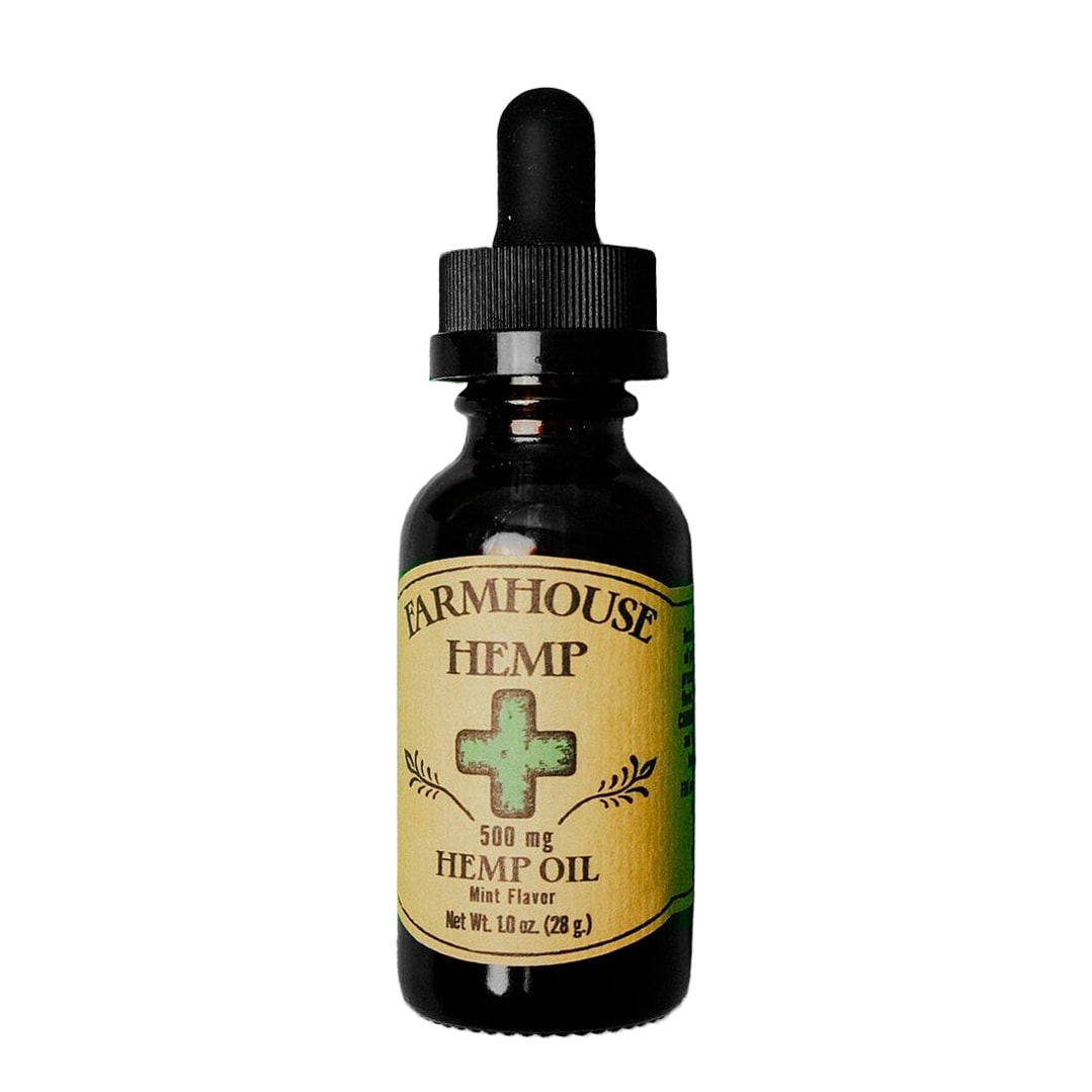 Farmhouse Hemp, Rosin Drops CBD Oil, Mint, Full Spectrum, 1oz, 500mg CBD 