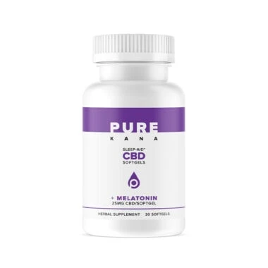 Purekana, CBD Sleep-Aid PM Capsules + Melatonin, Full Spectrum, 30ct, 750mg CBD