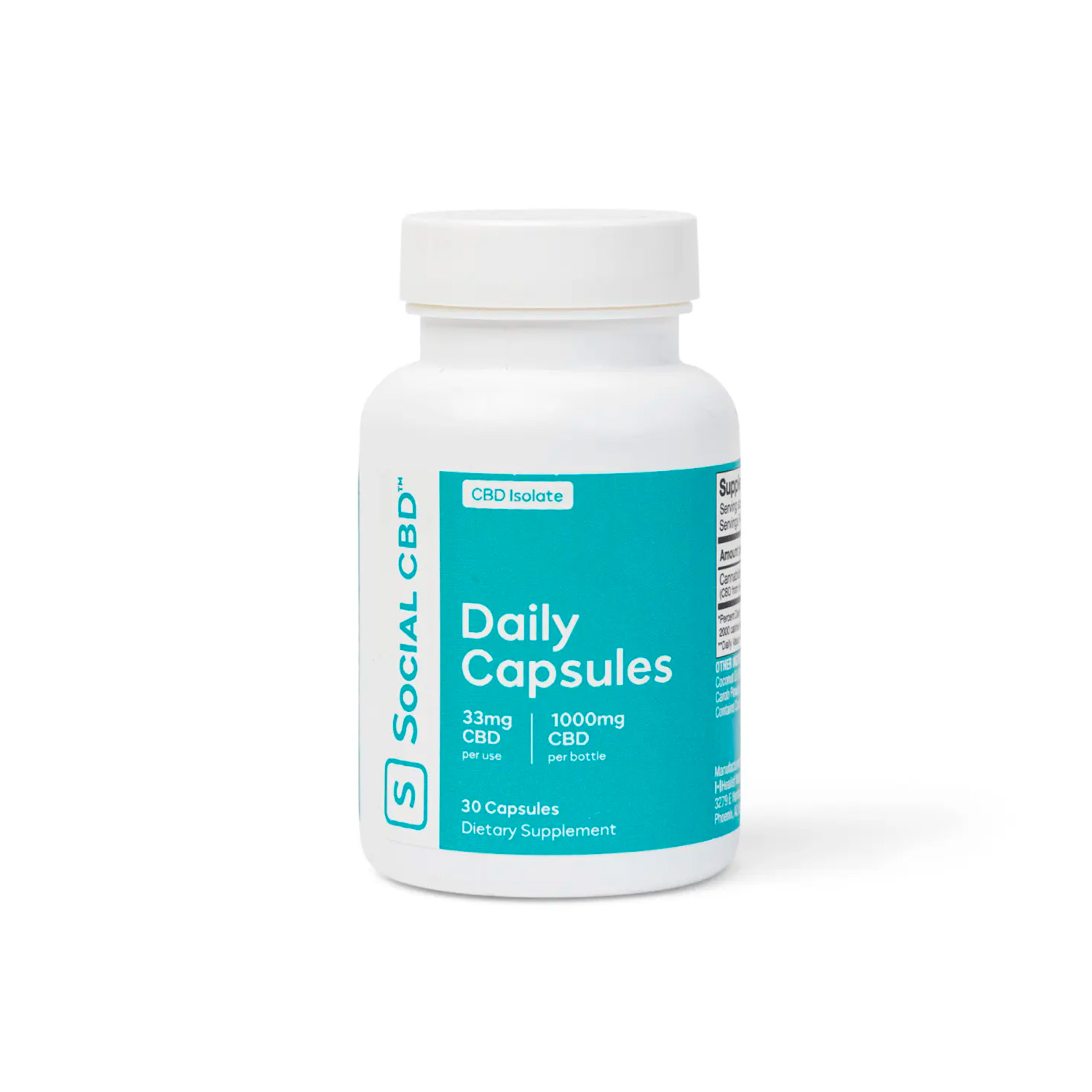 Social CBD, Daily CBD Gel Capsules, Isolate THC-Free, 30ct, 1000mg CBD Social CBD, Daily CBD Gel Capsules, Isolate THC-Free, 30ct, 1000mg CBD