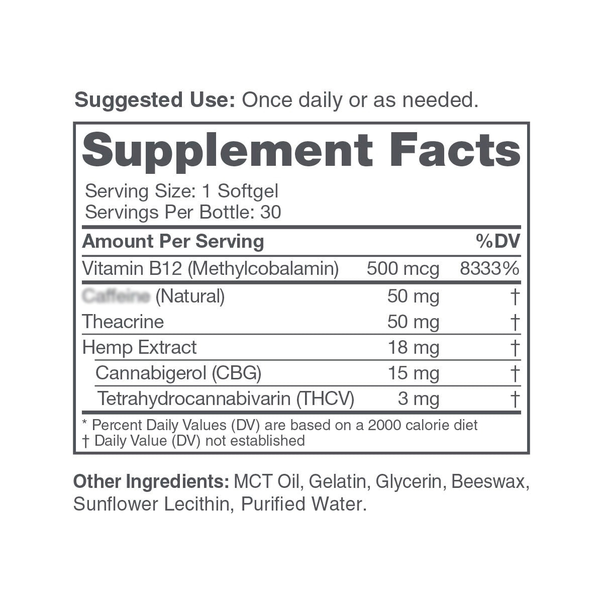 cbdMD, THCV + CBG Energy Softgels, Full Spectrum, 30ct, 90mg THCV + 450mg CBG