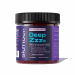 Slumber, Deep Zzzs CBD+CBN+THC Gummies For Sleep, Lemon Raspberry, Full Spectrum, 30ct, 240mg CBN + 90mg THC + 750mg CBD
