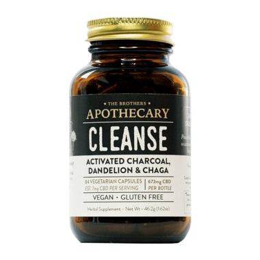 The Brothers Apothecary, Cleanse Charcoal & Chaga + CBD Capsules, Full Spectrum, 84ct, 672mg CBD