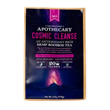 The Brothers Apothecary, Cosmic Cleanse Rooibos CBD Tea, Full Spectrum, 20ct, 1000mg CBD