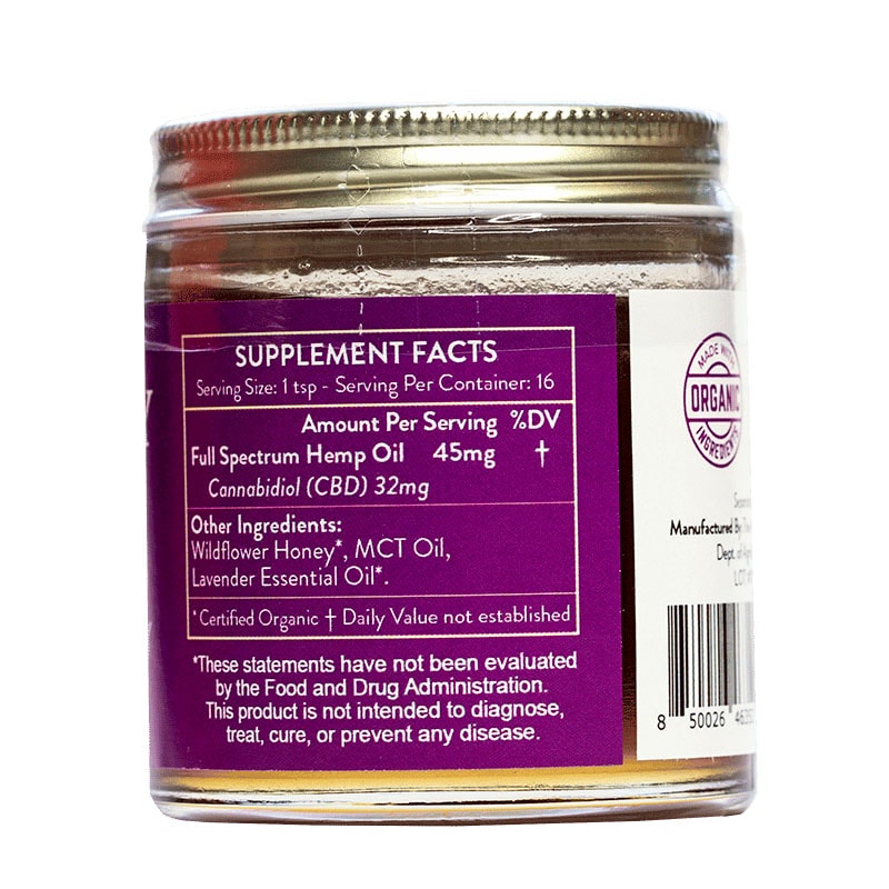 The Brothers Apothecary, Lavender Organic CBD Honey, Full Spectrum, 4oz, 500mg CBD