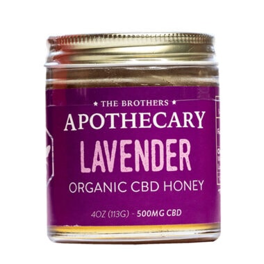 The Brothers Apothecary, Lavender Organic CBD Honey, Full Spectrum, 4oz, 500mg CBD