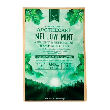 The Brothers Apothecary, Mellow Mint CBD Tea, Full Spectrum, 20ct, 1000mg CBD