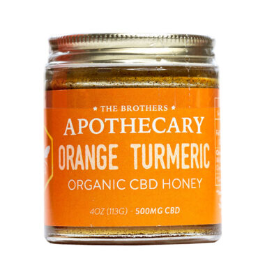 The Brothers Apothecary, Orange Turmeric Organic CBD Honey, Full Spectrum, 4oz, 500mg CBD