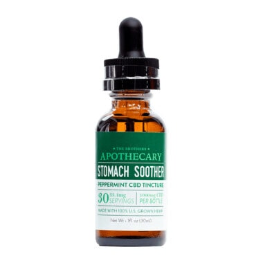 The Brothers Apothecary, Stomach Soother Peppermint CBD Oil, Full Spectrum, 1oz, 1000mg CBD