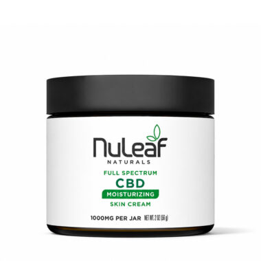 NuLeaf Naturals, CBD Moisturizing Skin Cream, Full Spectrum, 2oz, 1000mg CBD