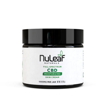 NuLeaf Naturals, CBD Moisturizing Skin Cream, Full Spectrum, 2oz, 1000mg CBD