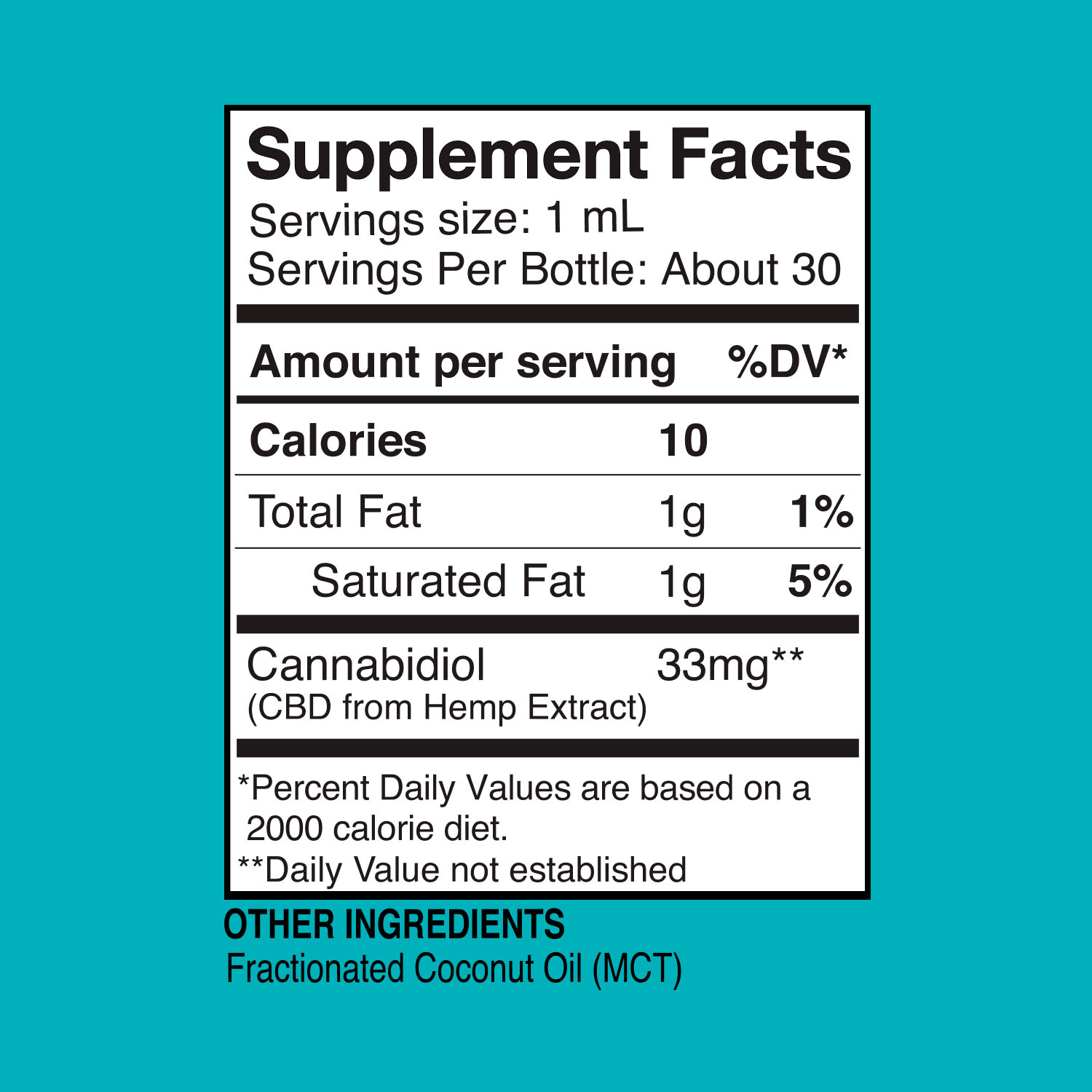 Social CBD, Daily CBD Oil Drops, Unflavored, Broad Spectrum THC-Free, 1oz, 1500mg CBD