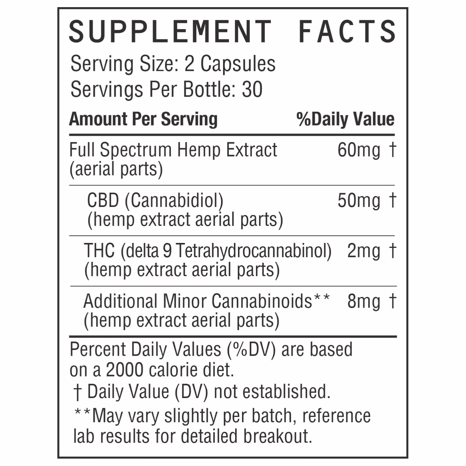 five, CBD+THC Liquid Capsules, Full Spectrum, 60ct, 60mg THC + 1500mg CBD