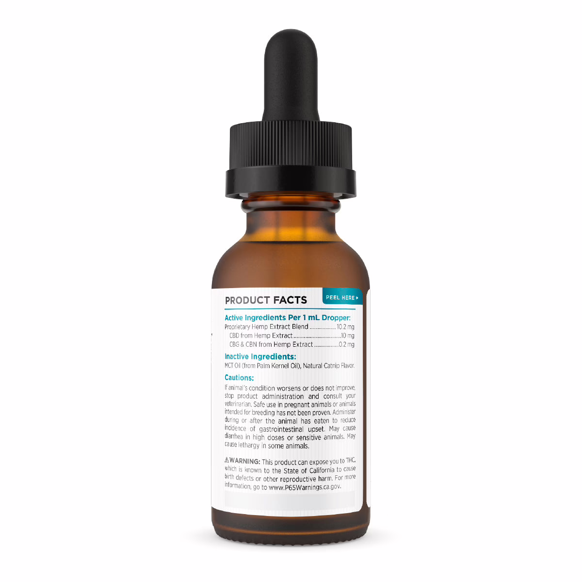 Paw CBD, Pet CBD Oil Tincture for Cats, Catnip, Broad Spectrum THC-Free, 1fl oz, 300mg CBD